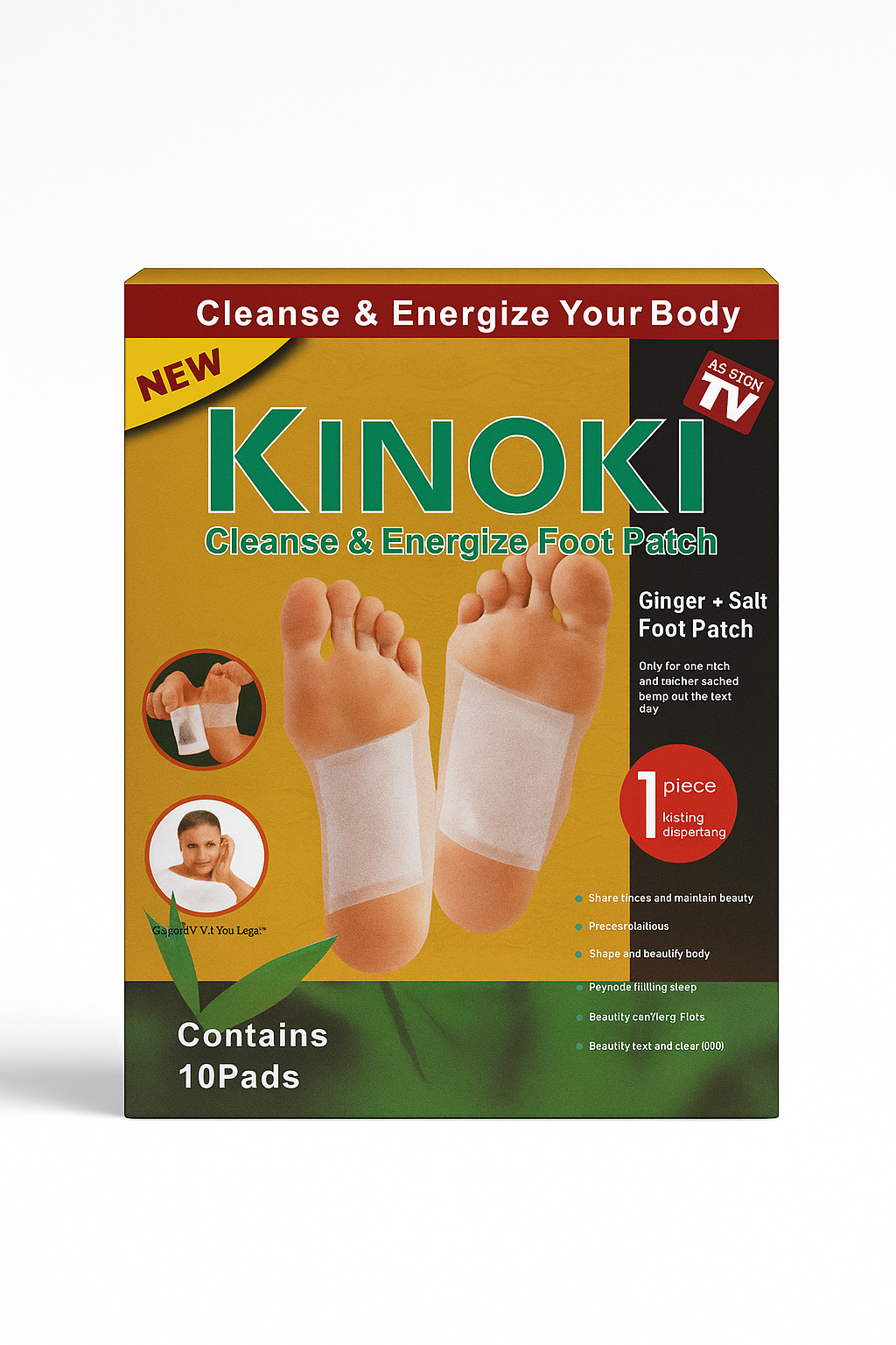 Nouvel Patch Détox Pieds Kinoki™| Éliminez les Toxines Pendant Votre Sommeil