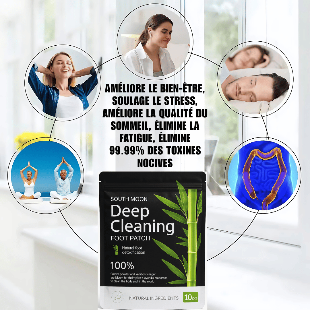 SouthMoon™ Patch Détox Pieds | Éliminez les Toxines Pendant Votre Sommeil - KAMOTEK